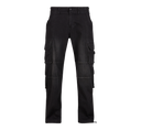Pantalon cargo Brandit Denim coton-polyester huit poches rapportées et bas à cordon