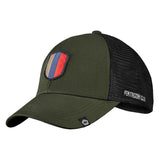 Casquette Pentagon Crest Trucker coton et filet arrière avec écusson blason épuré