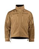 Veste softshell Mil-Tec Tactical Plus laminé trois couches colonne 8000 mm avec boucles pouces et compartiments protection