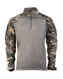 Chemise de combat Mil-Tec Tactical 2.0 en coton et ripstop à inserts filet aux aisselles