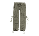 Pantalon Brandit M65 coupe femme en coton ample avec sangles de taille et plis aux genoux