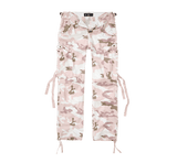 Pantalon Brandit M65 coupe femme en coton ample avec sangles de taille et plis aux genoux