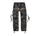 Pantalon Brandit M65 coupe femme en coton ample avec sangles de taille et plis aux genoux
