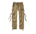 Pantalon Brandit M65 coupe femme en coton ample avec sangles de taille et plis aux genoux