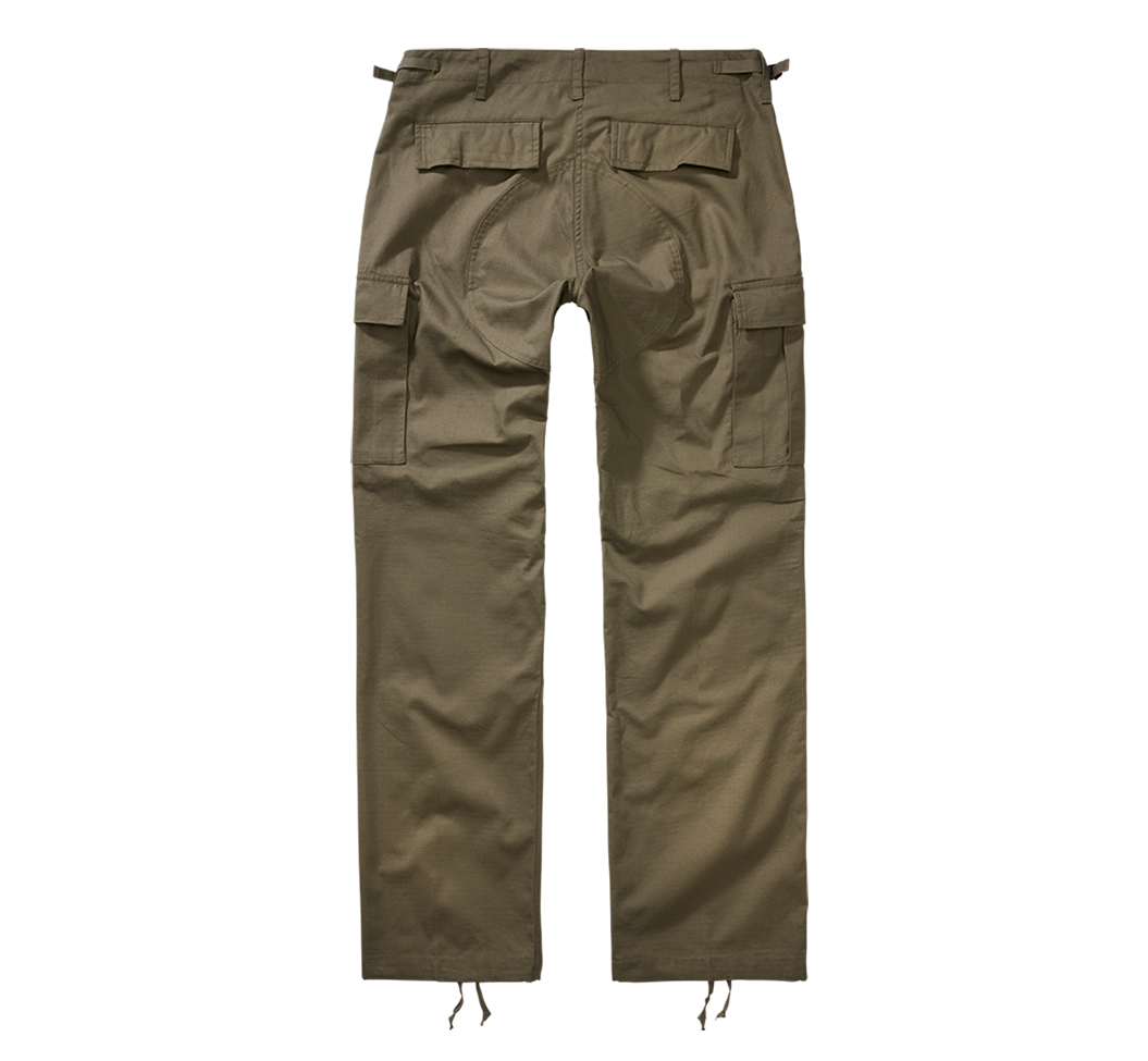 Pantalon Brandit BDU coupe femme en coton ripstop déperlant genoux et assise renforcés