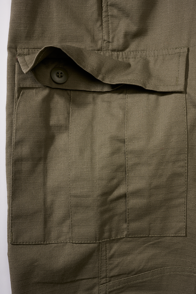 Pantalon Brandit BDU coupe femme en coton ripstop déperlant genoux et assise renforcés