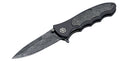 Couteau pliant Boker Leopard-Damascus III Collection acier Damas lame 97 mm