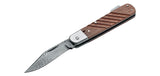 Couteau pliant Boker 98k Damas acier Damas lame 84 mm lame clip point