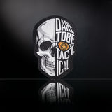 Patch moral Pentagon Half Skull Dare to Be Tactical tissé polyester 60 x 86 mm