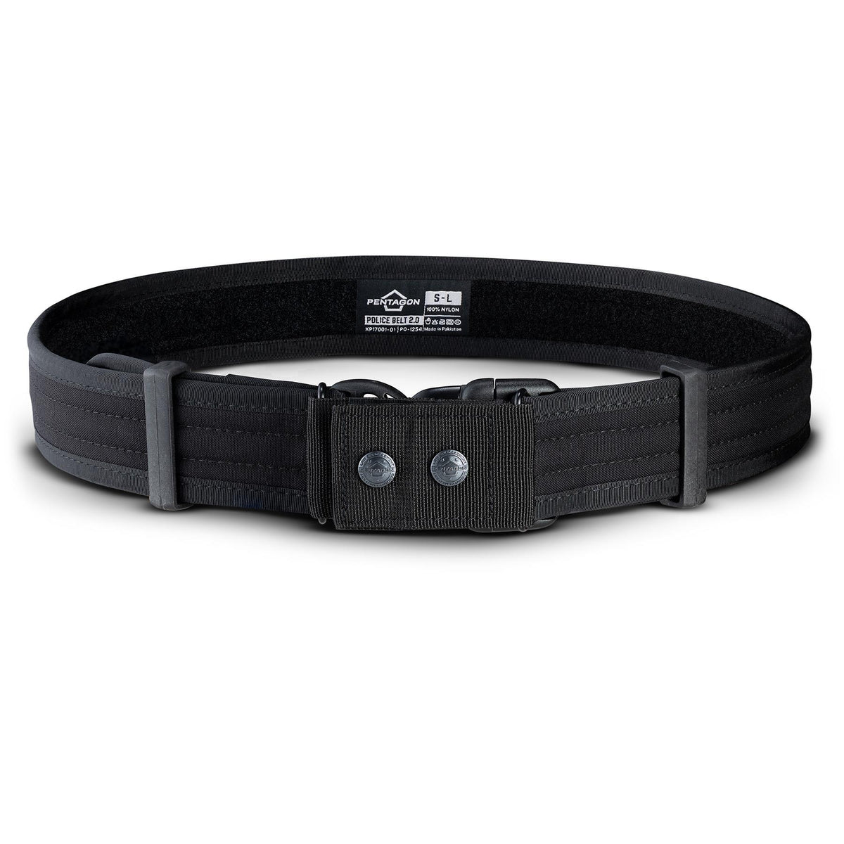 Ceinturon de service Pentagon Police Belt 2.0 nylon 1000D à plaque de rigidification