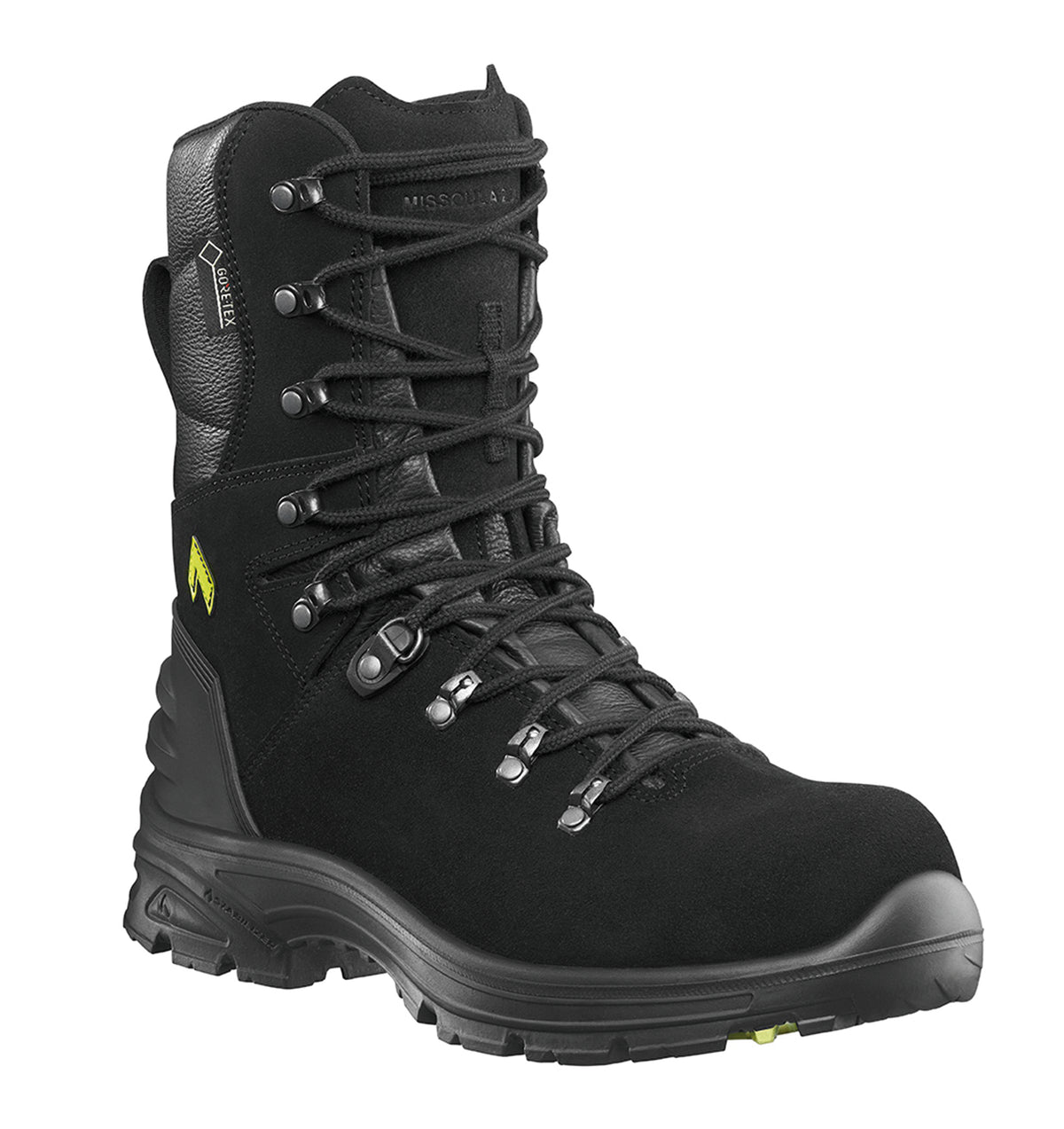 Rangers pompiers Haix MISSOULA 2.0 feux de forêt cuir velours 3 mm GORE-TEX 2390 g
