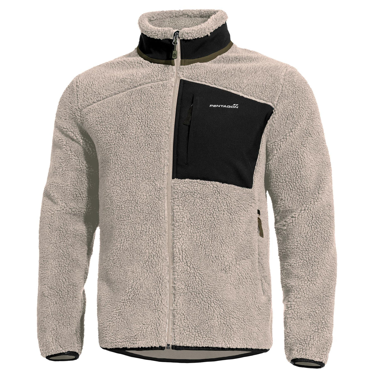 Veste polaire Pentagon Summit Sherpa en polyester haut volume 450 g/m² coutures plates