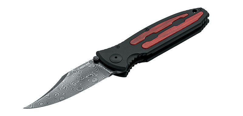 Couteau pliant Boker Kalashnikov Bayonet Damas acier Damas lame 96 mm