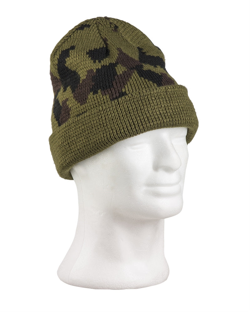 Bonnet tricot Mil-Tec en polyacrylique grammage intermédiaire à revers