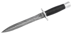 Dague Boker Acht-Acht Flak Damast acier Damas lame 183 mm fil lisse
