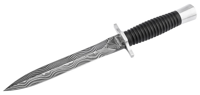 Dague Boker Acht-Acht Flak Damast acier Damas lame 183 mm fil lisse