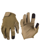 Gants Mil-Tec TOUCH compatibles écran tactile avec inserts index et pouce et aérations sur paume