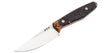 Couteau à lame fixe Boker Daily Knives AK1 Droppoint MagnaCut Curly Birch acier MagnaCut lame 76 mm