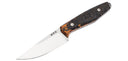 Couteau à lame fixe Boker Daily Knives AK1 Droppoint MagnaCut Curly Birch acier MagnaCut lame 76 mm