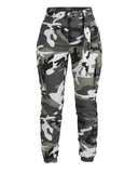 Pantalon cargo femme Mil-Tec en polyester-coton à taille haute et ceinture amovible