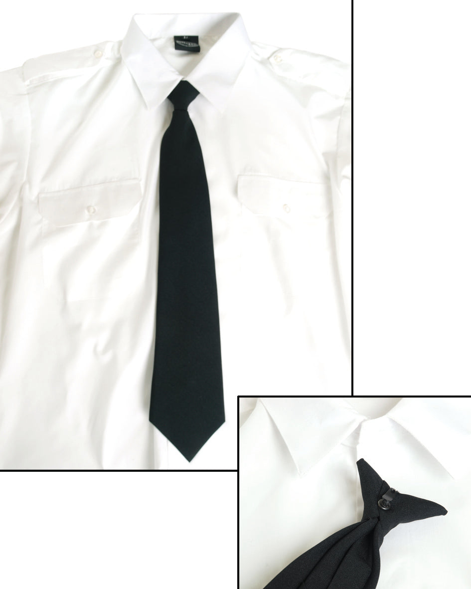Cravate de service Mil-Tec SEC en polyester avec pince à cravate fournie