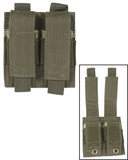 Porte-chargeur double Mil-Tec pour pistolet polyester PVC compatible MOLLE avec hauteur réglable