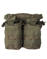 Porte-chargeur double Mil-Tec Open Top pour M4 polyester Oxford PVC compatible MOLLE avec sandow