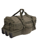 Sac Mil-Tec Commando 118L nylon 1000D enduit PU 78 × 37 × 37 cm charge utile 40 kg trois roulettes