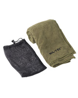 Serviette microfibre Mil-Tec 120 x 60 cm séchage rapide avec attache et housse fournie