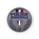 Insigne Police Municipale Patrol Equipement en métal relief diamètre 45 mm