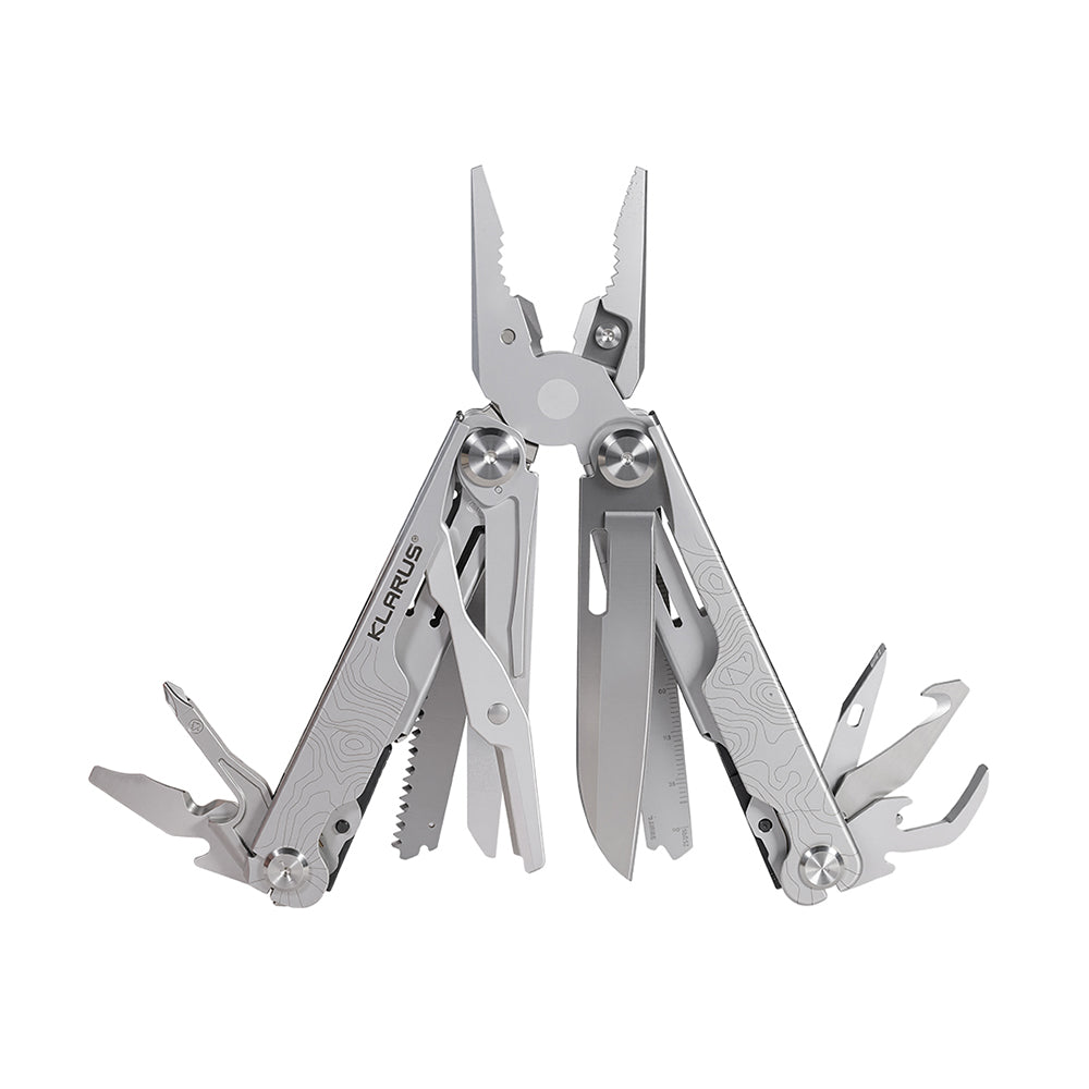 Pince multifonctions Klarus MT07 20 outils 280 g (sans étui) en acier inoxydable 50Cr15MoV