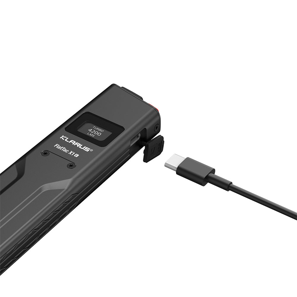 Lampe torche Klarus X1-E 4 200 lumens portée 230 m IPX6 en alliage d'aluminium de qualité