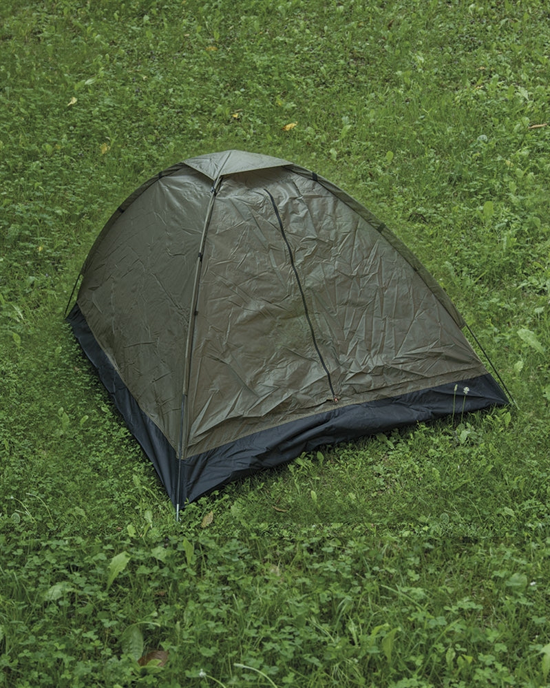 Tente Mil-Tec Igloo Super 2 places polyester enduit PU arceaux fibre de verre 205 × 145 × 100 cm 1 700 g