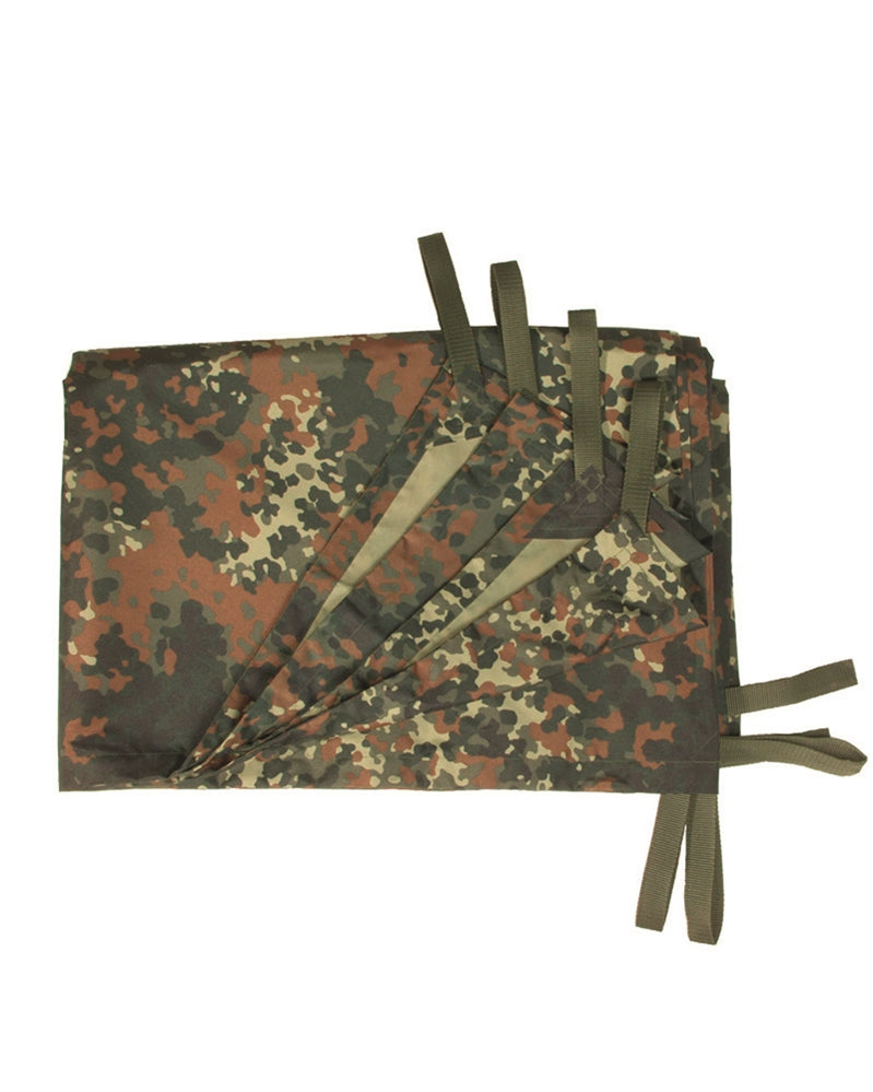 Bâche multi-usages Mil-Tec Tarp 300 × 220 cm polyester Oxford avec 9 boucles d'accrochage
