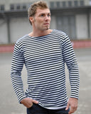 Pull Mil-Tec de tradition marine russe en coton à coupe droite sans bord-côte