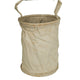 Seau en toile de voile type britannique, surplus d'occasion pour bivouac et jardin