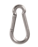 Mousqueton utilitaire Mil-Tec acier inoxydable 6 cm (non certifié escalade ni secours)