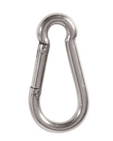 Mousqueton utilitaire Mil-Tec acier inoxydable 6 cm (non certifié escalade ni secours)