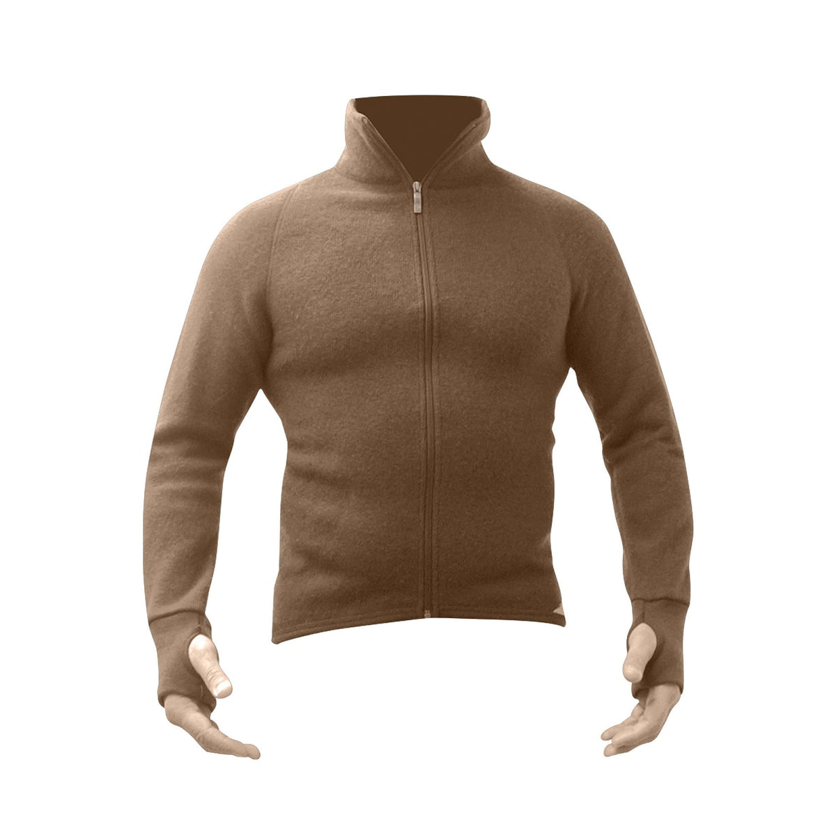 Veste chaude Artica Trek laine Mérinos 400 g/m² col montant à glissière dos allongé