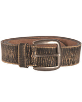Ceinture Mil-Tec en cuir de bovin enduit polyuréthane largeur 4 cm à boucle en zinc