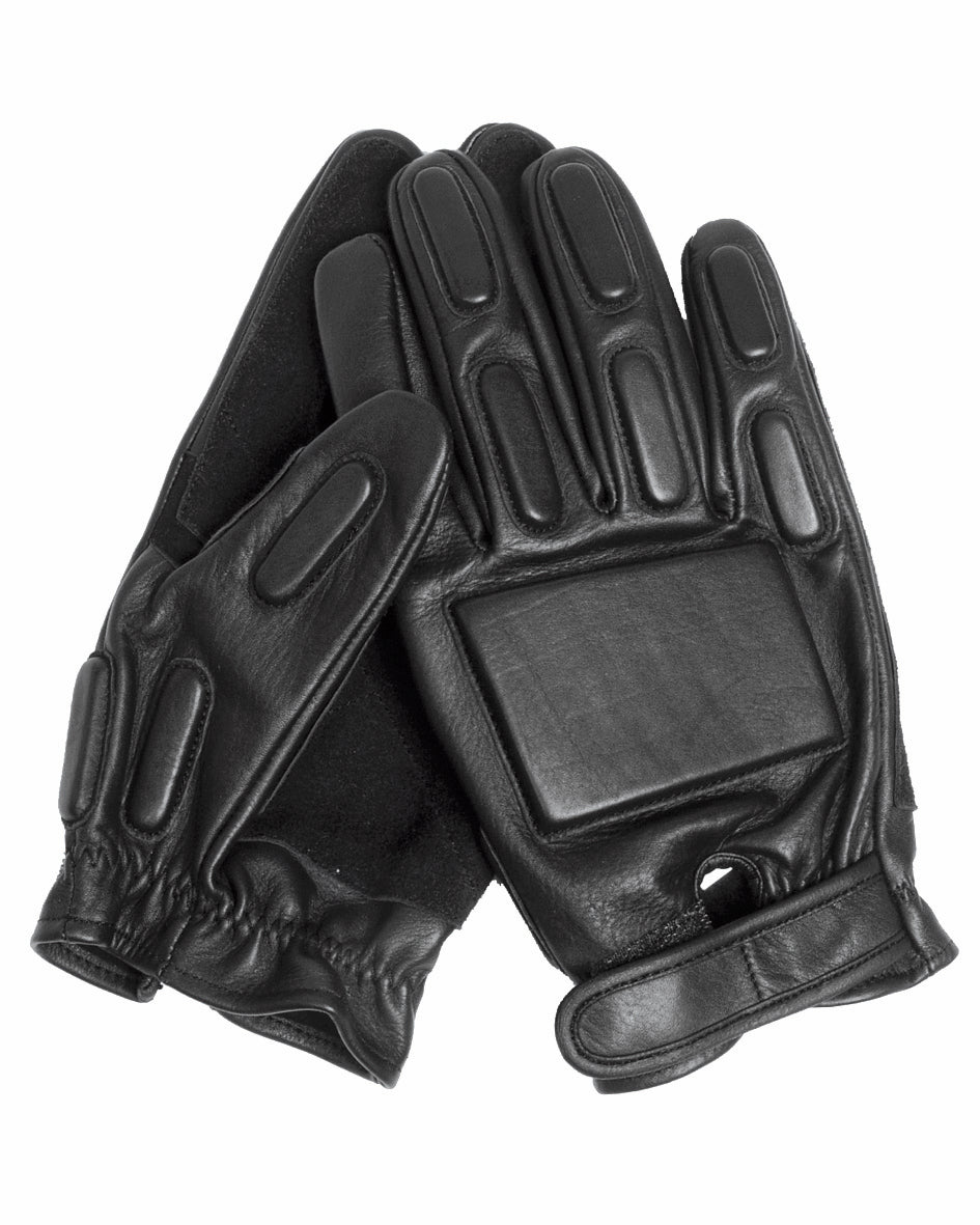 Gants tactiques Mil-Tec en cuir de chèvre avec dos rembourré et renfort de paume