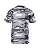 T-shirt enfant Mil-Tec en coton 140 à 145 g/m² manches courtes motif militaire