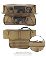 Housse pour arme Mil-Tec Rifle Case Double 106 x 19 x 28,5 cm rembourrée