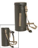 Boîte à masque type Wehrmacht Mil-Tec en acier 27 cm avec bretelle coton
