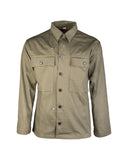 Chemise de campagne type US Mil-Tec en coton sergé chevrons pour reconstitution
