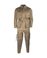 Tenue de saut M42 renforcée type US Mil-Tec en coton, veste et pantalon
