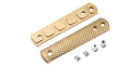 Plaquettes de manche Boker BFF Packlite en laiton massif texture pyramidale