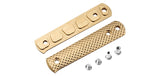 Plaquettes de manche Boker BFF Packlite en laiton massif texture pyramidale