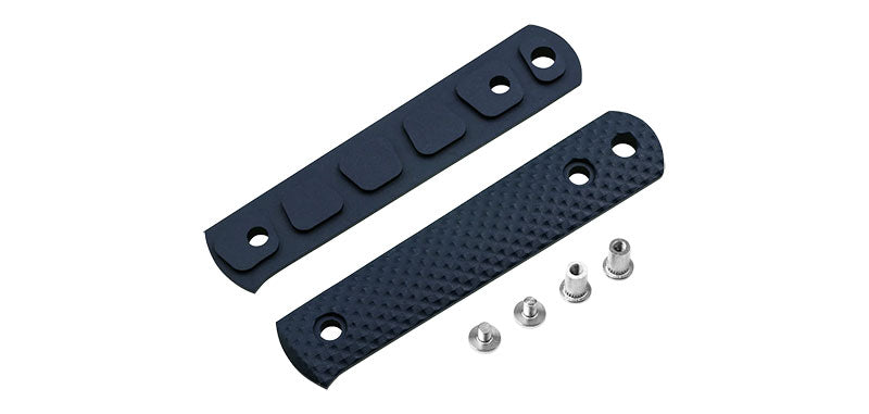 Plaquettes de manche Boker BFF Packlite en Richlite 8,4 cm texture pyramidale