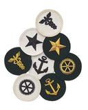 Lot de 20 insignes de spécialité de la marine est-allemande, assortis